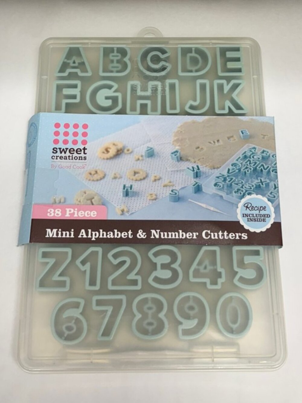 SWEET CREATIONS By Good Cook 38 Piece Mini Alphabet & Number Cutters